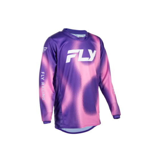 Детска мотокрос блуза FLY RACING Kinetic Torch Purple/Pink