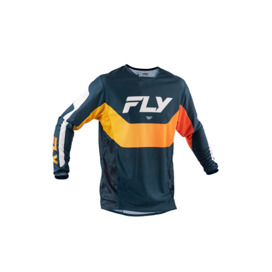 Мотокрос блуза FLY RACING Kinetic Mesh Jersey Navy / Orange