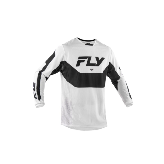 Мотокрос блуза FLY RACING Kinetic Mesh Jersey White / Black