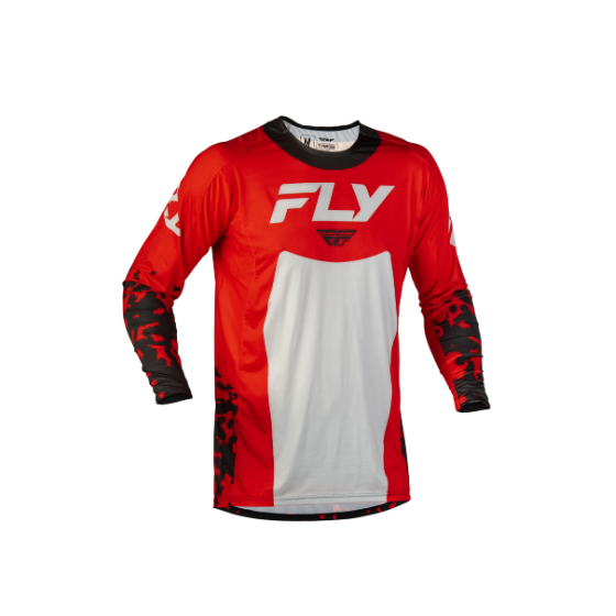 Мотокрос блуза FLY RACING Lite Flake- Red/Grey/Black