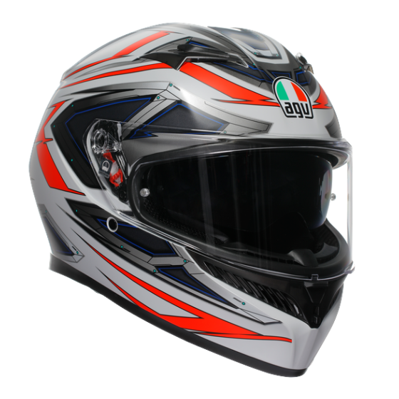 Каска AGV K3 SPACE MATT WHITE/RED FLUO