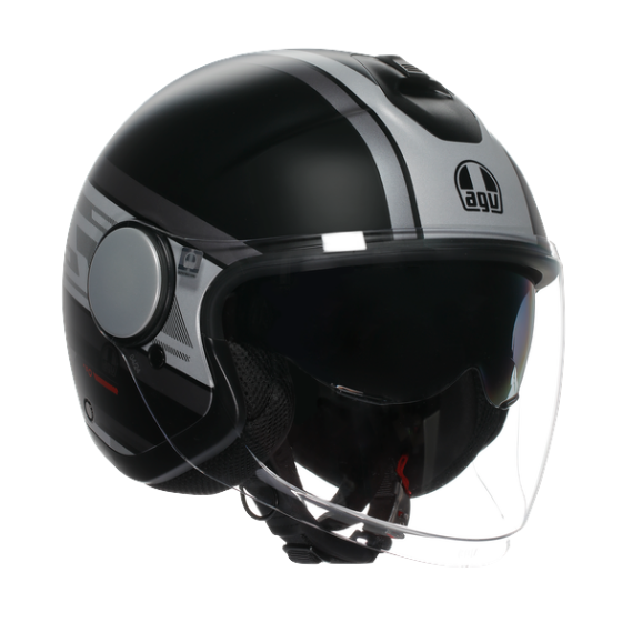 Каска за скутер AGV ETERES MONDELLO MATT BLACK/GREY