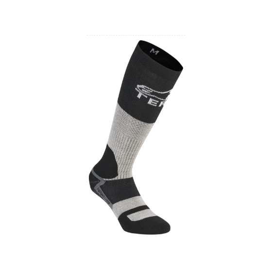 Чорапи ALPINESTARS AT 8 MERINO TAR GRAY/BLACK