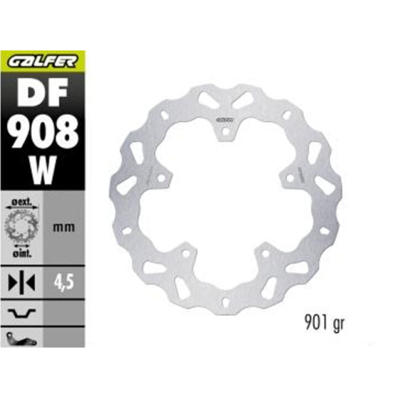 Спирачен ротор fixed wave GALFER DF908W