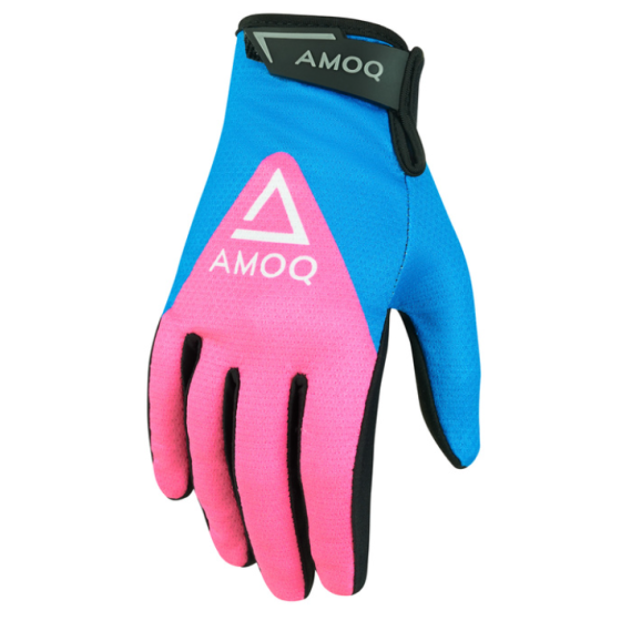 Мотокрос ръкавици AMOQ Ascent V2 Gloves Sky Blue-Pink