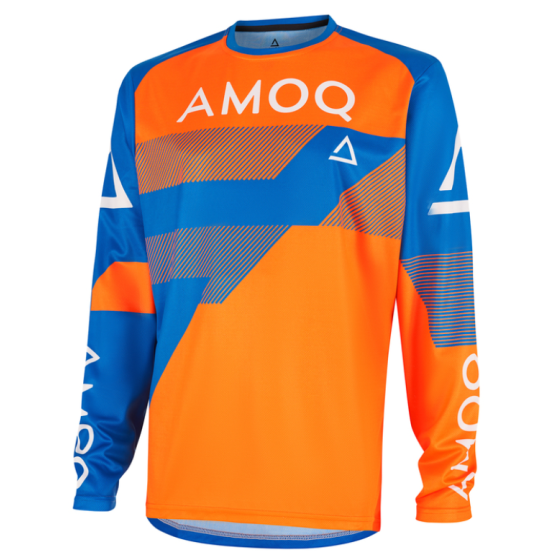 Мотокрос блуза AMOQ Ascent Strive V2 Jersey Orange-Blue