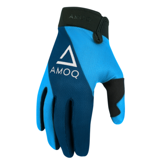 Мотокрос ръкавици AMOQ Airline Mesh Gloves Navy-Sky Blue