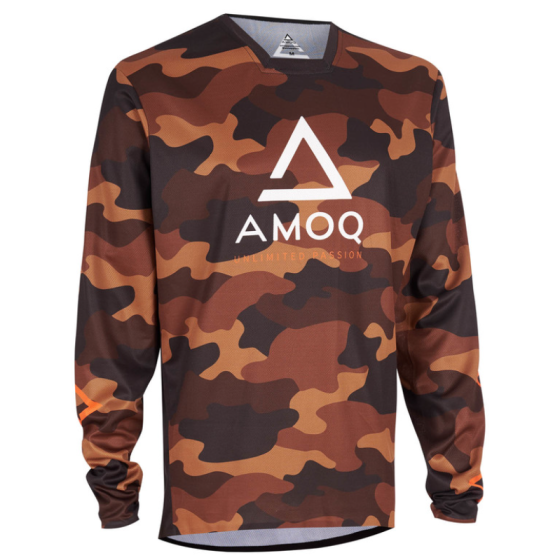 Мотокрос блуза AMOQ Ascent Comp Jersey Brown Camo