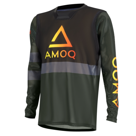 Мотокрос блуза AMOQ Airline Mesh Jersey Military Green-Black