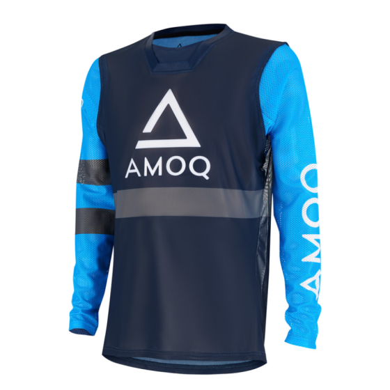 Мотокрос блуза AMOQ Airline Mesh Jersey Navy-Sky Blue