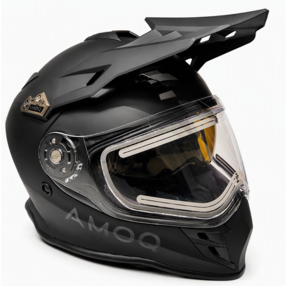 Каска AMOQ Adaptor Evo ADV Helmet Electric Visor Blackout