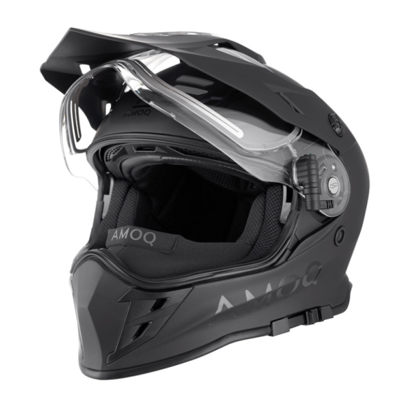 Каска AMOQ Adaptor Helmet Electric Visor Blackout
