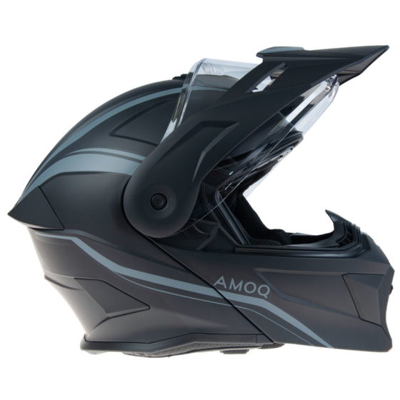 Отваряема каска AMOQ Ballast Electric visor Helmet Black/grey