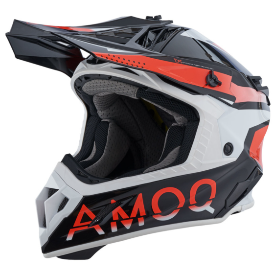 Мотокрос каска AMOQ Friction Mips Helmet Black/red