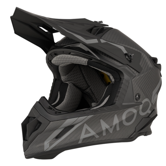Мотокрос каска AMOQ Friction MIPS Carbon Helmet Black/Grey
