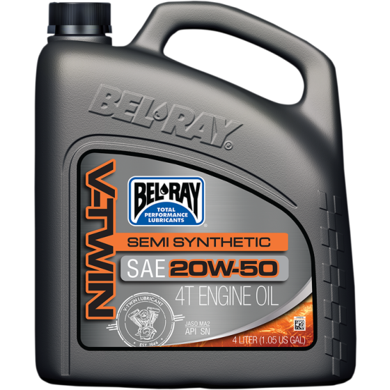 Масло BEL-RAY V-Twin Semi-Synthetic 4T 20W-50 4L