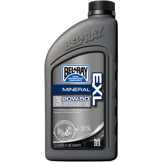 Масло BEL-RAY EXL MINERAL 4T 20W-50 1L