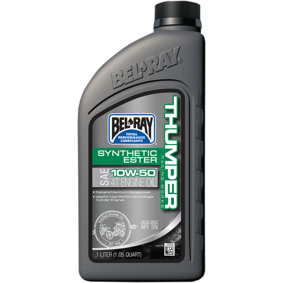 Масло BEL-RAY THUMPER Racing Works Synthetic Ester 4T 10W-50 1L