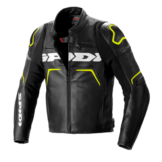 Кожено яке за мотор SPIDI EVORIDER 2 BLACK/FLUO YELLOW
