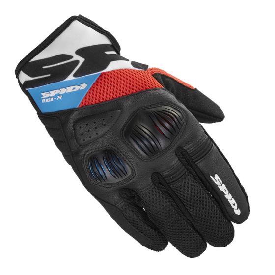 Мото ръкавици SPIDI FLASH-R EVO RED/LIGHT BLUE