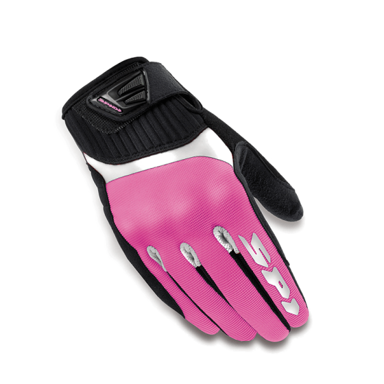 Дамски текстилни мото ръкавици SPIDI G-FLASH WHITE/PINK