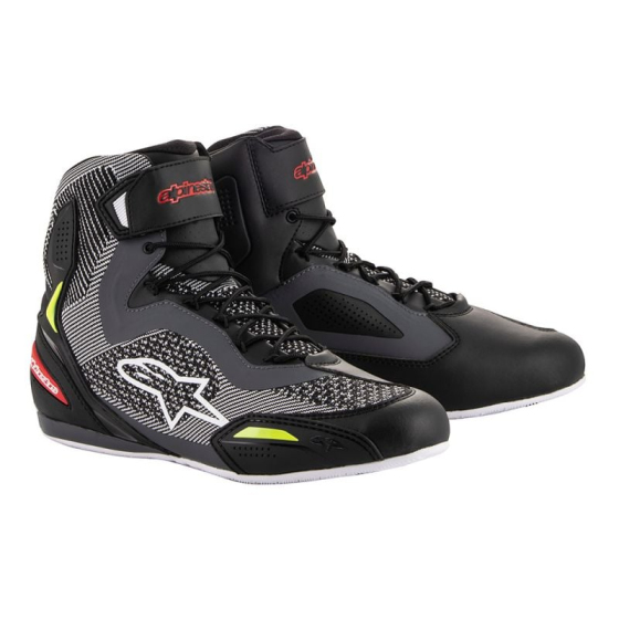 Мото боти ALPINESTARS FASTER-3 RIDEKNIT BLACK/GRAY/YELLOW FLUO