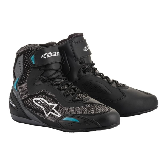 Дамски мото боти ALPINESTARS STELLA FASTER-3 RIDEKNIT BLACK/TEAL