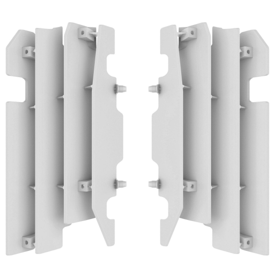 Преден предпазител за радиатор POLISPORT HONDA CR125,CR250(00-04) CRF450R(03-04) WHITE