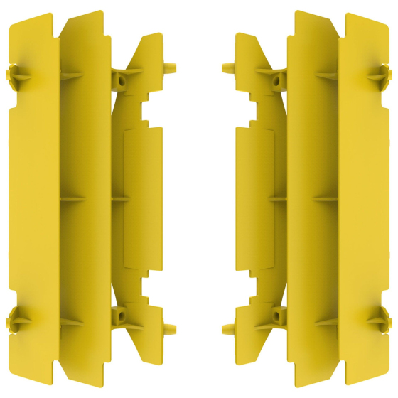 Преден предпазител за радиатор POLISPORT SUZUKI RM250 2001-08 / 1996-06 / DRZ400 - 2016-20 YELLOW