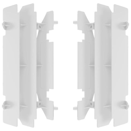 Преден предпазител за радиатор POLISPORT SUZUKI RM250 2001-08 / 1996-06 / DRZ400 - 2016-20 WHITE