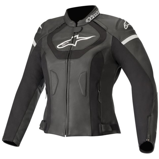 Дамско кожено яке ALPINESTARS STELLA JAWS V3 BLACK/BLACK