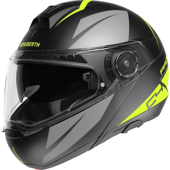 Мото каска SCHUBERTH C4 PRO MERAK BLACK/GRAY/YELLOW