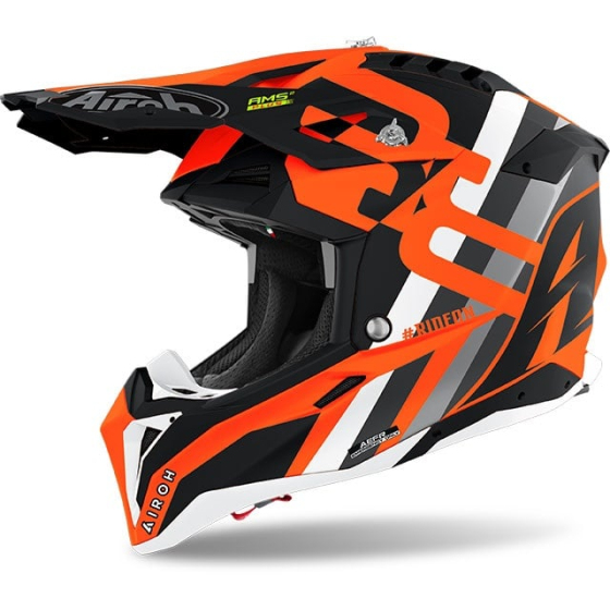 Каска AIROH AVIATOR 3 RAINBOW ORANGE MATT