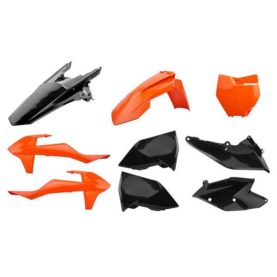 Пластмасов MX Replica кит POLISPORT за KTM SX/ SX-F/ XC/ XC-F - 2019-21 Orange/Black