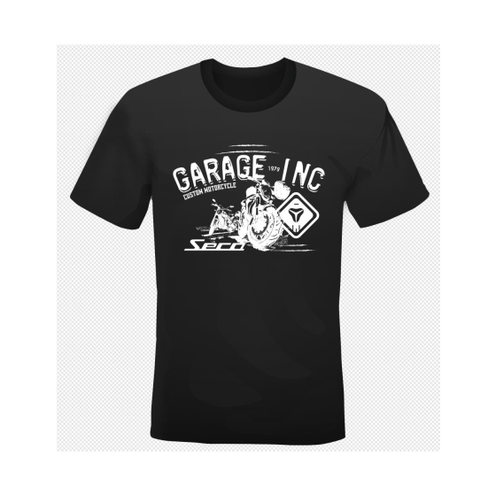 Мото тениска SECA GARAGE BLACK