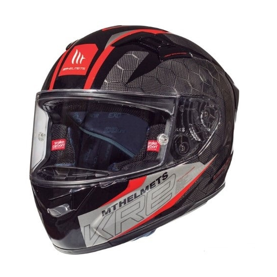 КАСКА MT KRE SNAKE CARBON 2.0 BLACK/RED
