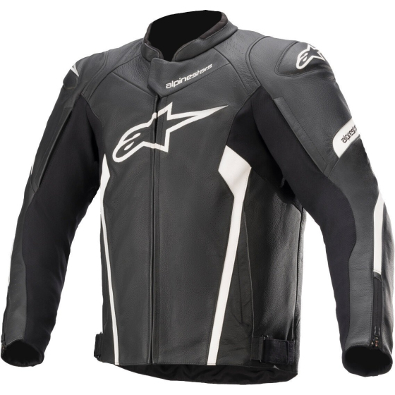 Кожено мото яке ALPINESTARS FASTER V2 BLACK/WHITE