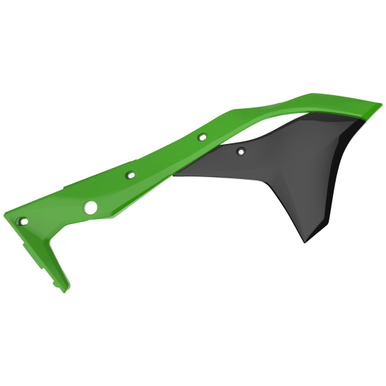 Пластмасови капаци за радиатор Polisport Kawasaki KX250F - 2017-21 Green/Black