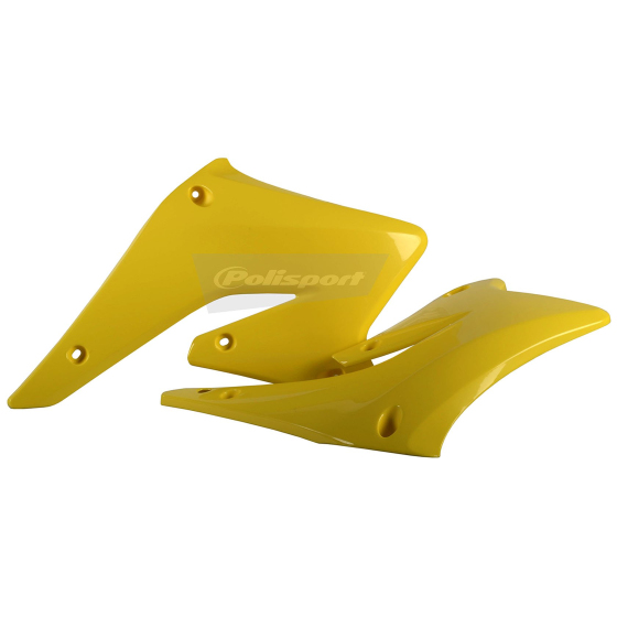 Пластмасови капаци за радиатор Polisport Suzuki RMZ250 - 2004-06 Yellow OEM Color