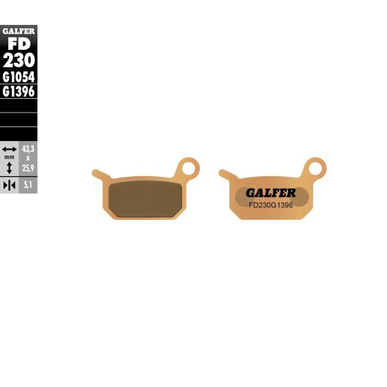 Предни/Задни мото накладки Galfer SINTERED FD230G1396