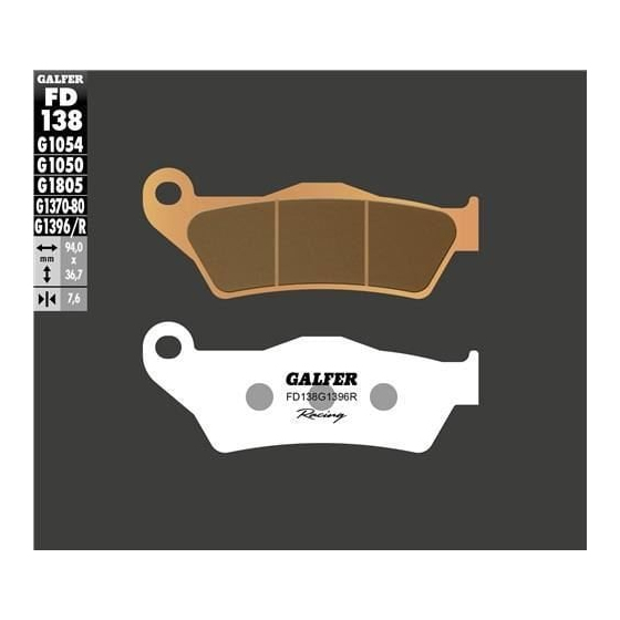 Предни/Задни мото накладки Galfer SINTERED RACING FD138G1396R