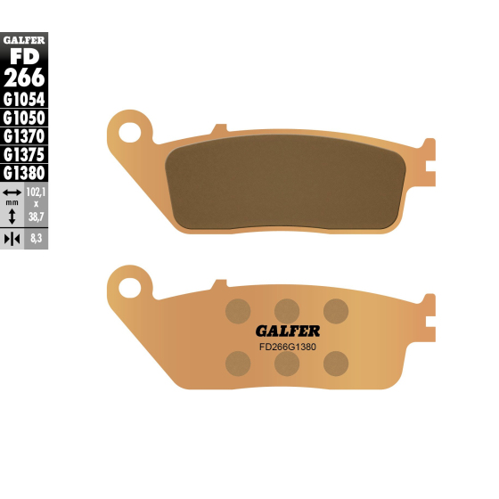Предни/Задни мото накладки Galfer SINTERED SCOOTER FD266G1380