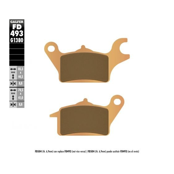 Предни мото накладки Galfer SINTERED SCOOTER FD493G1380