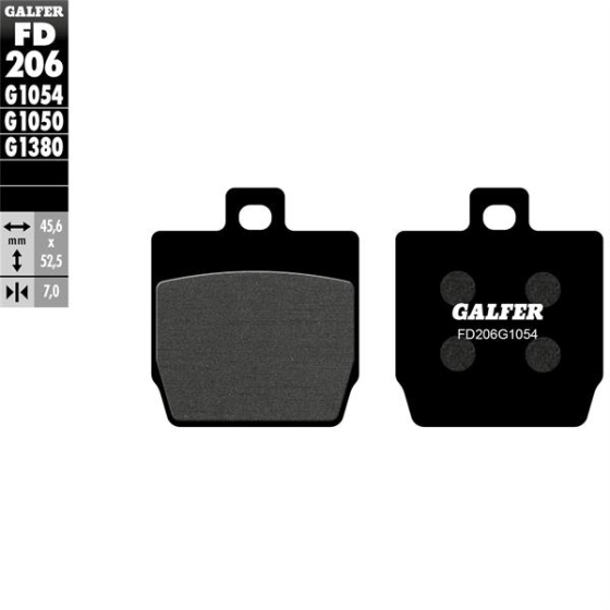 Предни/Задни мото накладки Galfer SEMI METAL FD206G1054