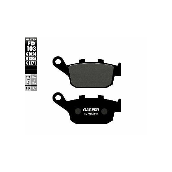 Задни мото накладки Galfer SEMI METAL FD103G1054