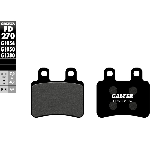 Предни/Задни мото накладки Galfer SEMI METAL FD270G1054