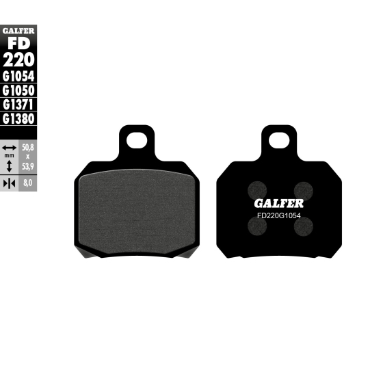 Предни/Задни мото накладки Galfer SEMI METAL FD220G1054