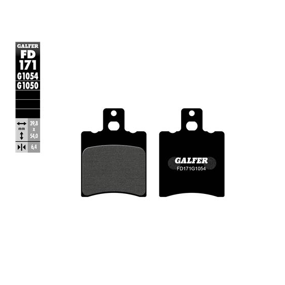 Предни/Задни мото накладки Galfer SEMI METAL FD171G1054