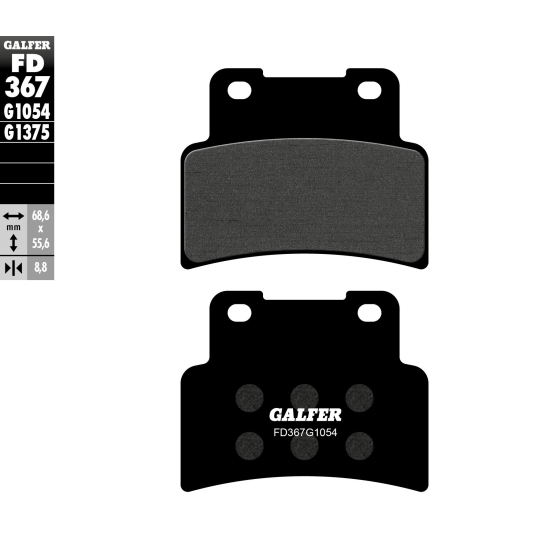 Предни мото накладки Galfer SEMI METAL FD367G1054