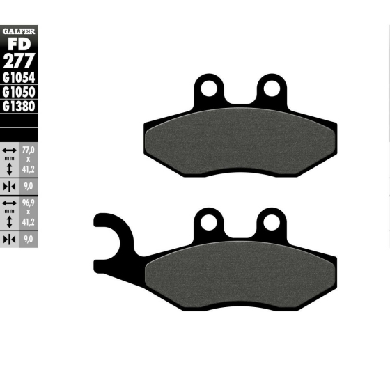Предни/Задни мото накладки Galfer SEMI METAL FD277G1054